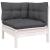 Set mobilier de grădină cu perne, 13 piese, antracit, lemn pin GartenMobel Dekor