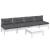 Set mobilier grădină cu perne antracit, 5 piese, lemn de pin GartenMobel Dekor