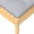 Set mobilier de grădină cu perne gri, 5 piese, lemn masiv pin GartenMobel Dekor