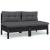 Set mobilier grădină cu perne, 5 piese, lemn masiv de pin GartenMobel Dekor