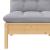 Set mobilier de grădină cu perne gri, 5 piese, lemn masiv pin GartenMobel Dekor