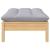 Set mobilier grădină cu perne gri, 7 piese, lemn masiv de pin GartenMobel Dekor
