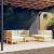 Set mobilier grădină cu perne crem, 7 piese, lemn masiv de pin GartenMobel Dekor