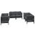 Set mobilier de grădină cu perne, 6 piese, lemn masiv de pin GartenMobel Dekor