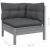 Set mobilier grădină cu perne, 7 piese, lemn masiv de pin GartenMobel Dekor