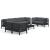 Set mobilier de grădină cu perne, 9 piese, lemn masiv de pin GartenMobel Dekor