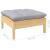 Set mobilier grădină cu perne gri, 5 piese, lemn masiv de pin GartenMobel Dekor