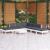 Set mobilier de grădină cu perne, 8 piese, alb, lemn de pin GartenMobel Dekor
