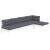 Set mobilier grădină cu perne, 5 piese, alb, lemn de pin GartenMobel Dekor