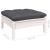 Set mobilier de grădină cu perne, 7 piese, alb, lemn de pin GartenMobel Dekor
