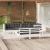 Set mobilier de grădină cu perne, 8 piese, alb, lemn masiv pin GartenMobel Dekor