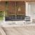 Set mobilier de grădină cu perne, 7 piese, alb, lemn masiv pin GartenMobel Dekor