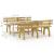 Set mobilier de exterior, 3 piese, lemn de pin tratat GartenMobel Dekor