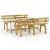 Set mobilier de exterior, 3 piese, lemn de pin tratat GartenMobel Dekor