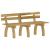 Set mobilier de exterior, 3 piese, lemn de pin tratat GartenMobel Dekor