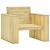 Set mobilier de grădină, 3 piese, lemn masiv pin tratat GartenMobel Dekor