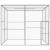 Cușcă pentru pisici, 3x3x2,5 m, oțel galvanizat GartenMobel Dekor