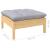 Set mobilier de grădină cu perne, 11 piese, gri, lemn masiv pin GartenMobel Dekor