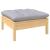 Set mobilier de grădină cu perne, 11 piese, gri, lemn masiv pin GartenMobel Dekor