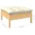 Set mobilier grădină cu perne crem, 6 piese, lemn masiv de pin GartenMobel Dekor