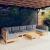 Set mobilier de grădină cu perne gri, 8 piese, lemn masiv pin GartenMobel Dekor