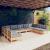 Set mobilier de grădină cu perne gri, 9 piese, lemn masiv pin GartenMobel Dekor