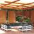 Set mobilier de grădină cu perne, 13 piese, alb, lemn masiv pin GartenMobel Dekor