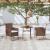 Set mobilier de grădină, 3 piese, maro, poliratan GartenMobel Dekor