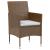Set mobilier de grădină, 3 piese, maro, poliratan GartenMobel Dekor