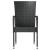 Set mobilier de grădină, 3 piese, negru, poliratan GartenMobel Dekor