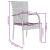 Set mobilier de grădină, 3 piese, negru, poliratan GartenMobel Dekor