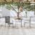 Set mobilier de grădină, 3 piese, gri, poliratan GartenMobel Dekor