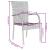 Set mobilier de grădină, 3 piese, gri, poliratan GartenMobel Dekor