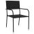 Set mobilier de grădină, 3 piese, negru, poliratan GartenMobel Dekor