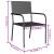 Set mobilier de grădină, 3 piese, negru, poliratan GartenMobel Dekor