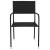 Set mobilier de grădină, 3 piese, negru, poliratan GartenMobel Dekor