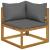 Set mobilier de grădină cu perne, 6 piese, lemn masiv de acacia GartenMobel Dekor