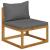 Set mobilier de grădină cu perne, 6 piese, lemn masiv de acacia GartenMobel Dekor