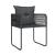 Set de mobilier pentru grădină, 3 piese, negru GartenMobel Dekor