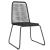Set de mobilier pentru grădină, 3 piese, negru GartenMobel Dekor