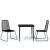 Set de mobilier pentru grădină, 3 piese, negru GartenMobel Dekor