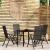 Set de mobilier pentru grădină, 5 piese, negru GartenMobel Dekor