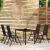Set de mobilier pentru grădină, 5 piese, negru GartenMobel Dekor