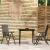 Set mobilier de grădină, 3 piese, negru GartenMobel Dekor