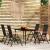 Set de mobilier pentru grădină, 5 piese, negru GartenMobel Dekor