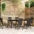 Set de mobilier pentru grădină, 7 piese, negru GartenMobel Dekor