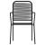 Set de mobilier pentru grădină, 3 piese, negru GartenMobel Dekor
