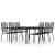 Set de mobilier pentru grădină, 7 piese, negru GartenMobel Dekor