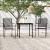 Set de mobilier pentru grădină, 3 piese, negru GartenMobel Dekor