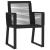 Set de mobilier pentru grădină, 7 piese, negru GartenMobel Dekor